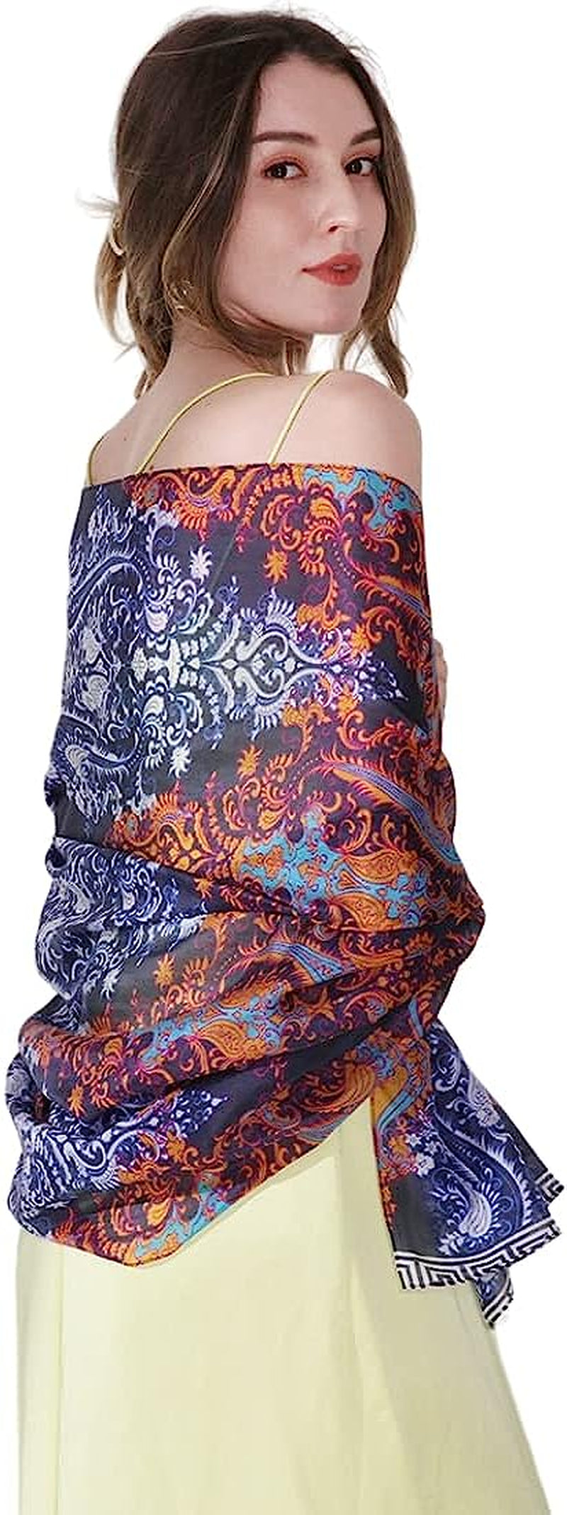 Xinmurffy Mulberry Silk Fashion Travel Scarf for Women Lightweight Large Pashmin