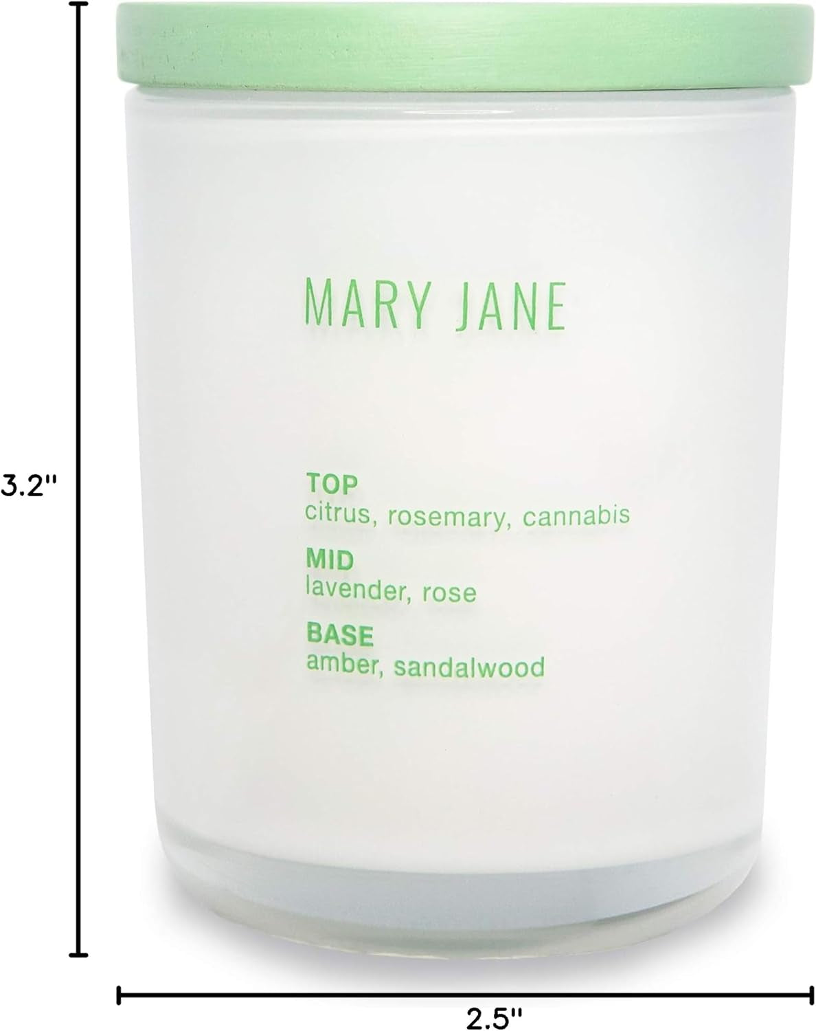 Mini Scented Candle by  - Mary Jane - 3.5-Ounce Coconut-Soy Blend Wax Scented Jar Candle for Home & Office or Travel - Burns up to 26 Hours