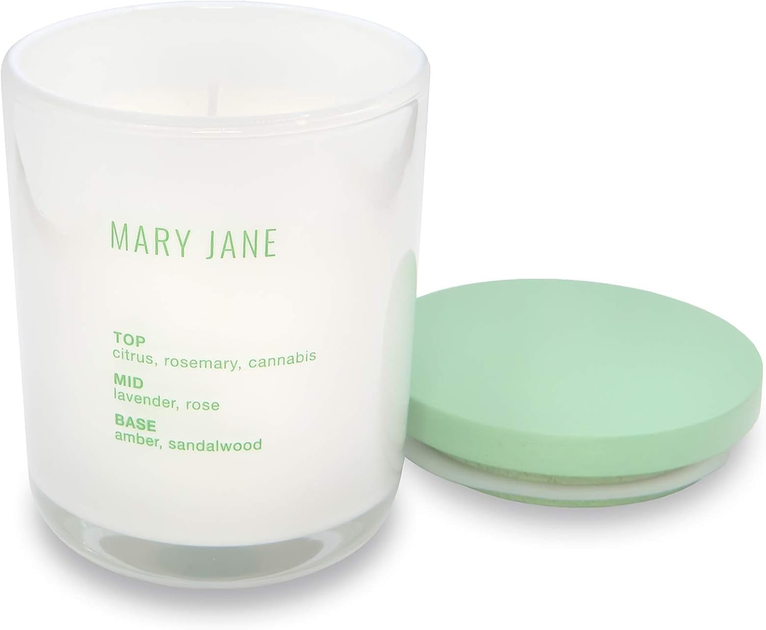 Mini Scented Candle by  - Mary Jane - 3.5-Ounce Coconut-Soy Blend Wax Scented Jar Candle for Home & Office or Travel - Burns up to 26 Hours