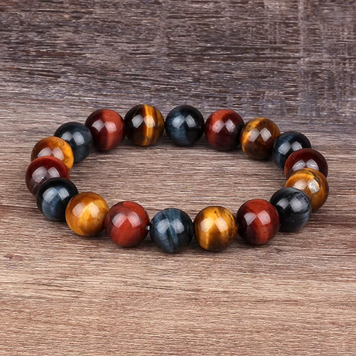 Fashion 4/6/8/10/12mm colorful Tiger eyes Beads Bracelet