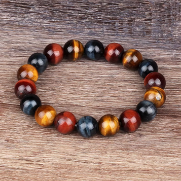 Fashion 4/6/8/10/12mm colorful Tiger eyes Beads Bracelet