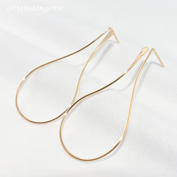 925 Sterling Silver Circle Earrings Handmade Jewelry Gold Wrap Oorbellen