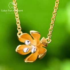 Lotus Fun Moment Real 925 Sterling Silver Handmade Designer Fine Jewelry