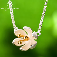 Lotus Fun Moment Real 925 Sterling Silver Handmade Designer Fine Jewelry