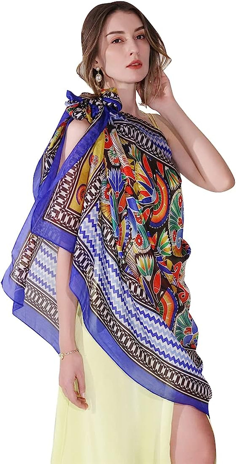 Xinmurffy Mulberry Silk Fashion Travel Scarf for Women Lightweight Large Pashmin